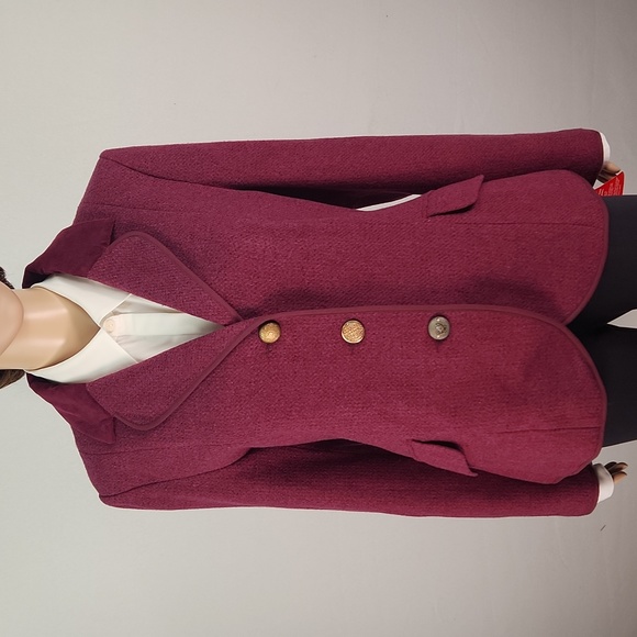 Joe Browns Purple Blazer with velvet collar, cuffs, and trim Size 10 NWT RARE - Picture 3 of 17